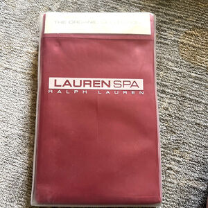 Ralph Lauren Spa Organic King Pillowcases 400TC Cinnabar 2 Cases Orig 100.00 New